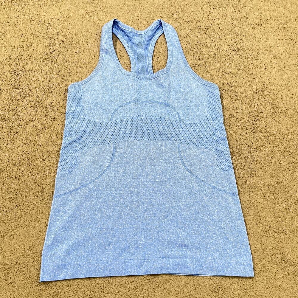Lululemon Swiftly Tech Racerback Blue Athletic Tank Top Women's Size 6